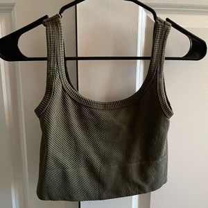 Green Nikibiki cropped tank